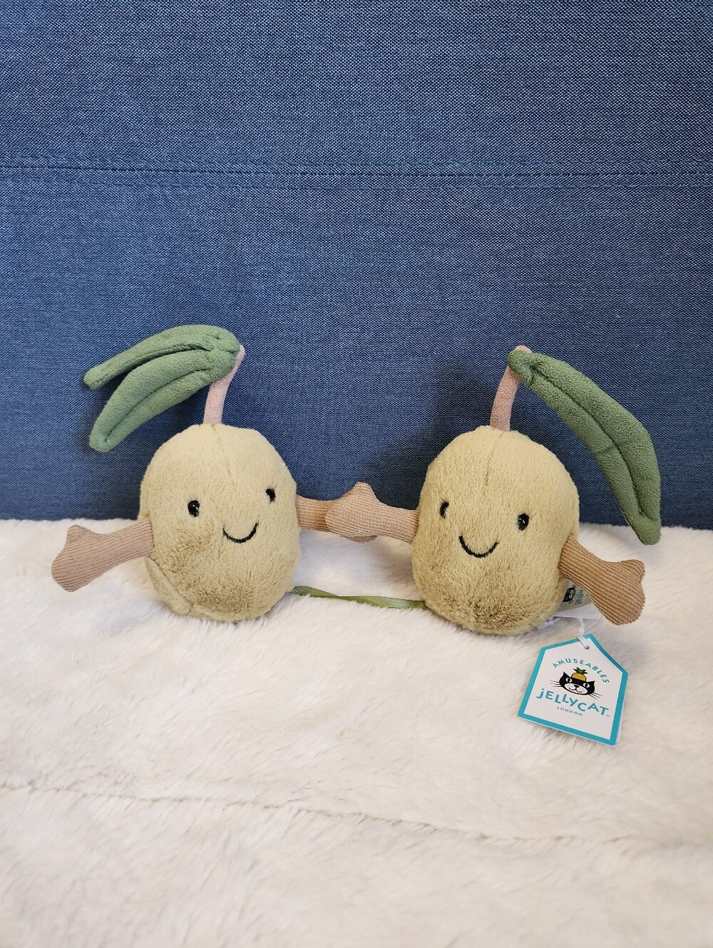 NWT Jellycat Amuseables Pair Of Olives Plush Toy
